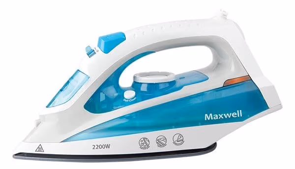 Утюг Maxwell MW3055, 200 мл, Белый/Голубой 